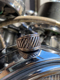 Vintage Sterling Slash Ring Size 8