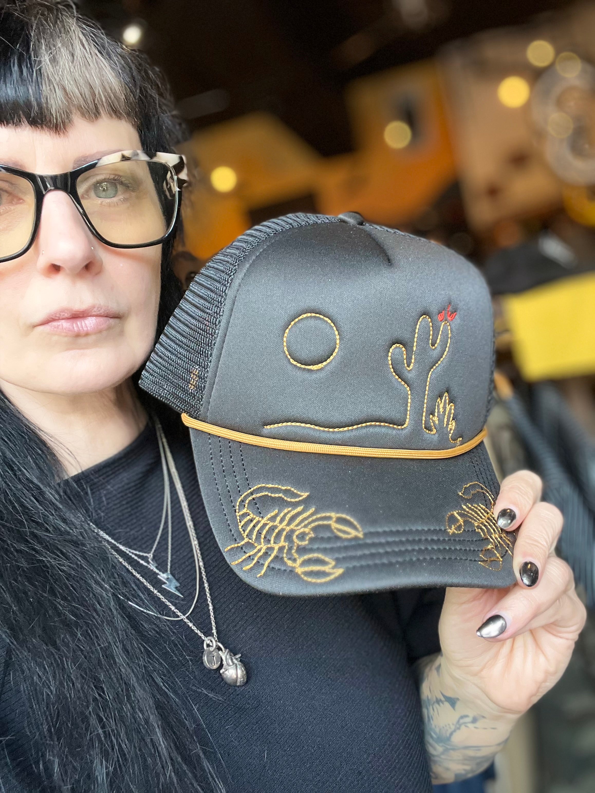 Scorpion Chainstitch Trucker Hat