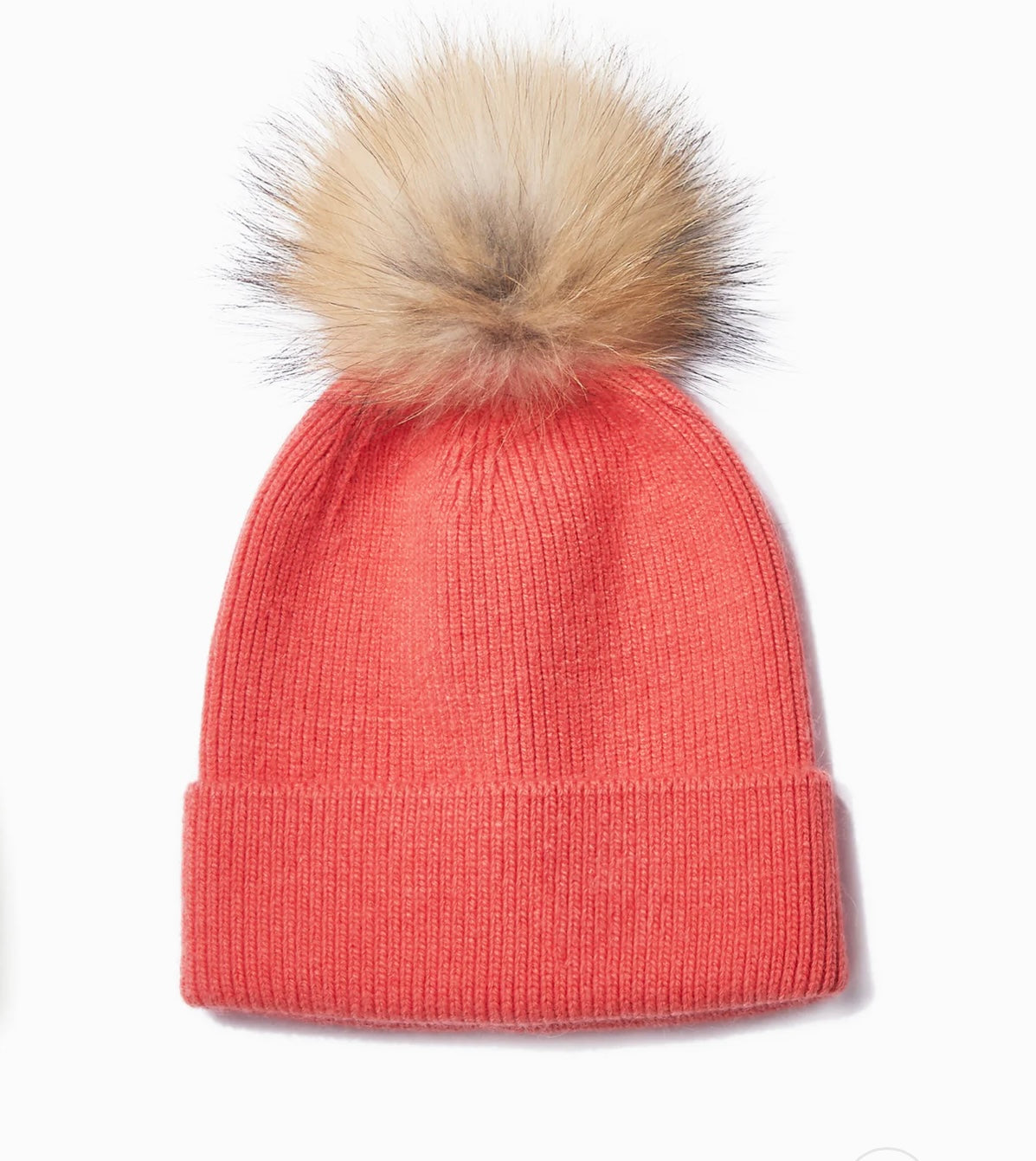 Faux Fur Pom Knit Beanie