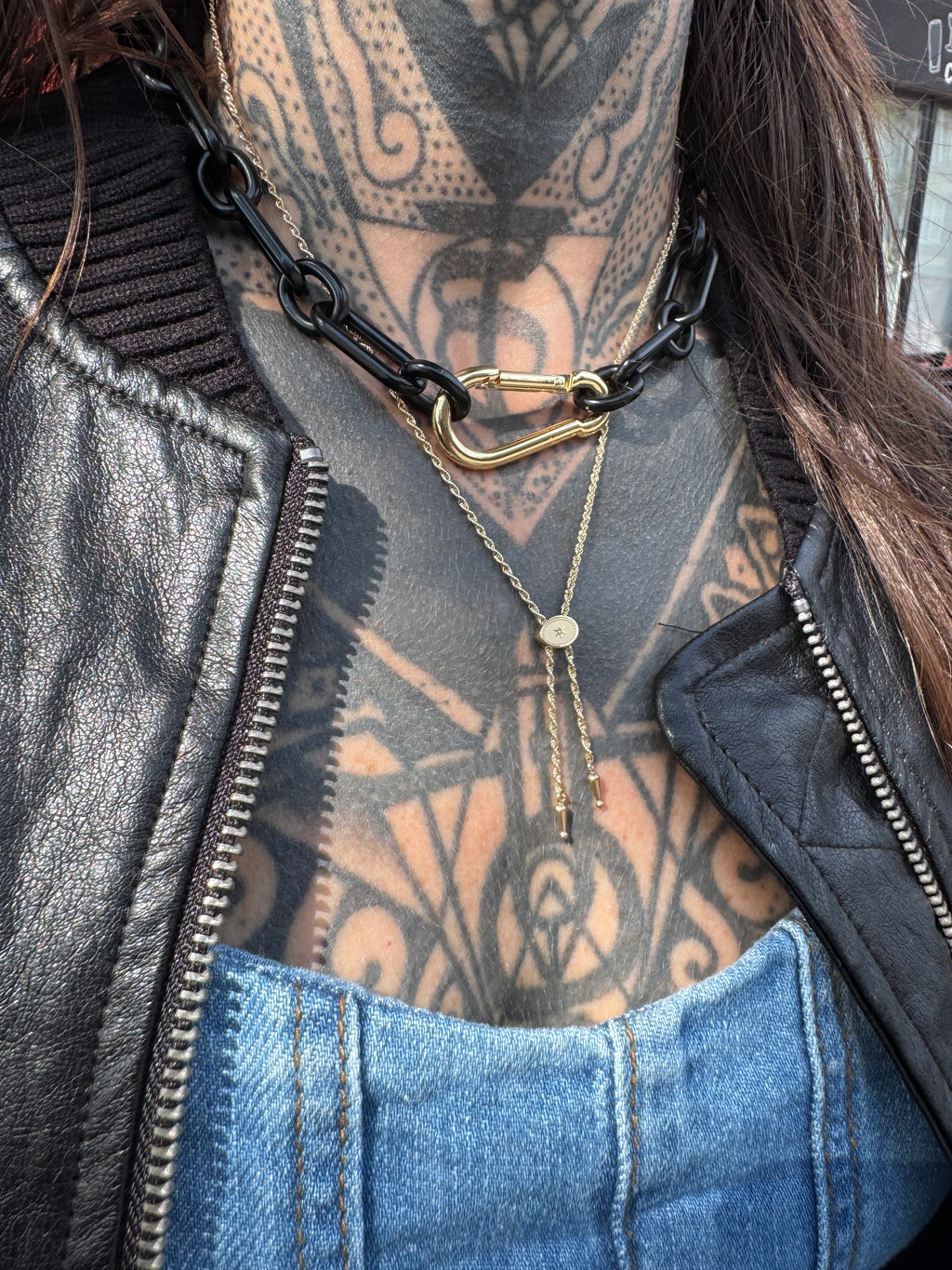 Annley Bolo Chain Necklace Gold