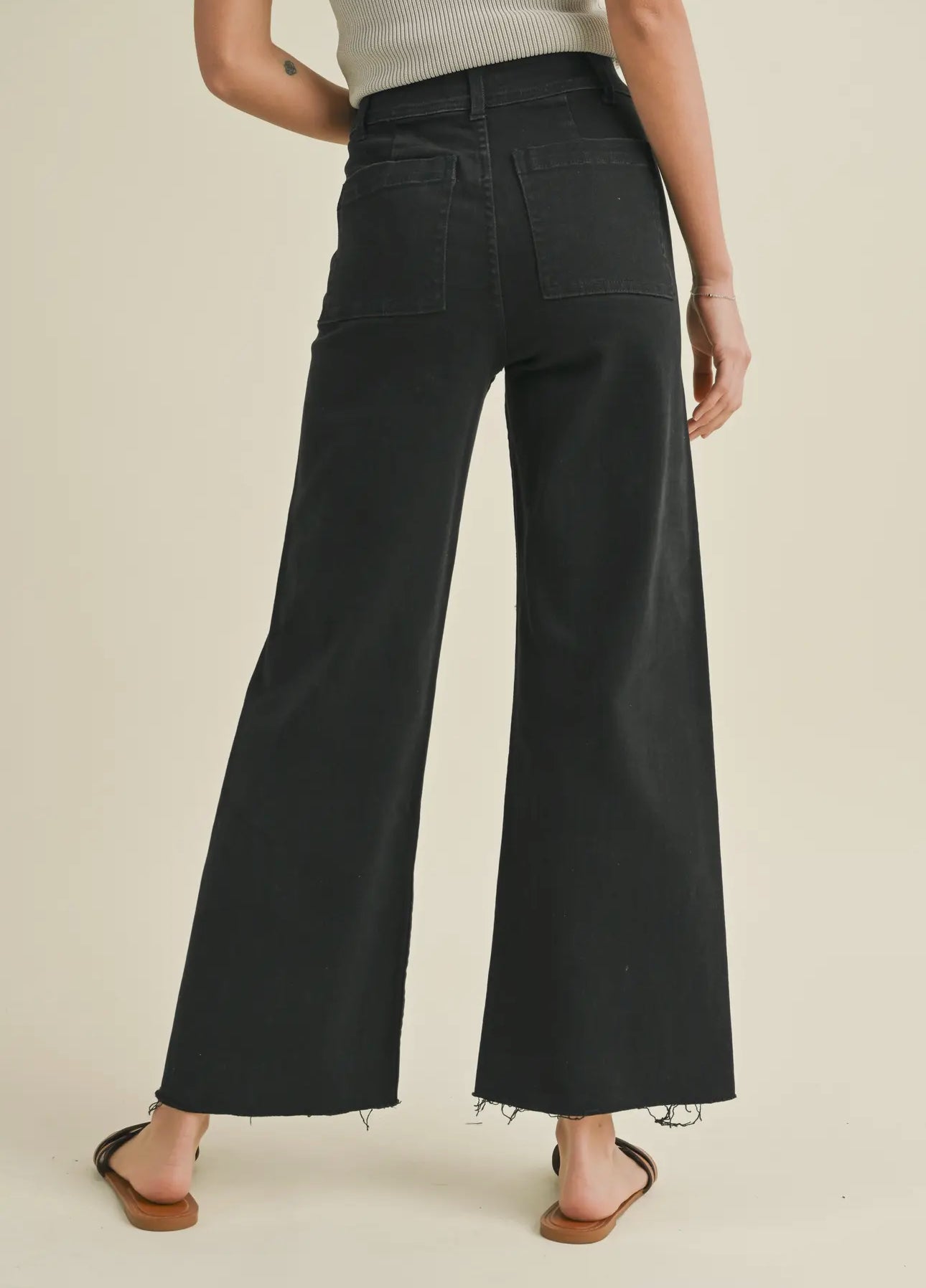 Wide Leg Pants Black