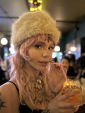 Russian Faux Fur Hat Beige