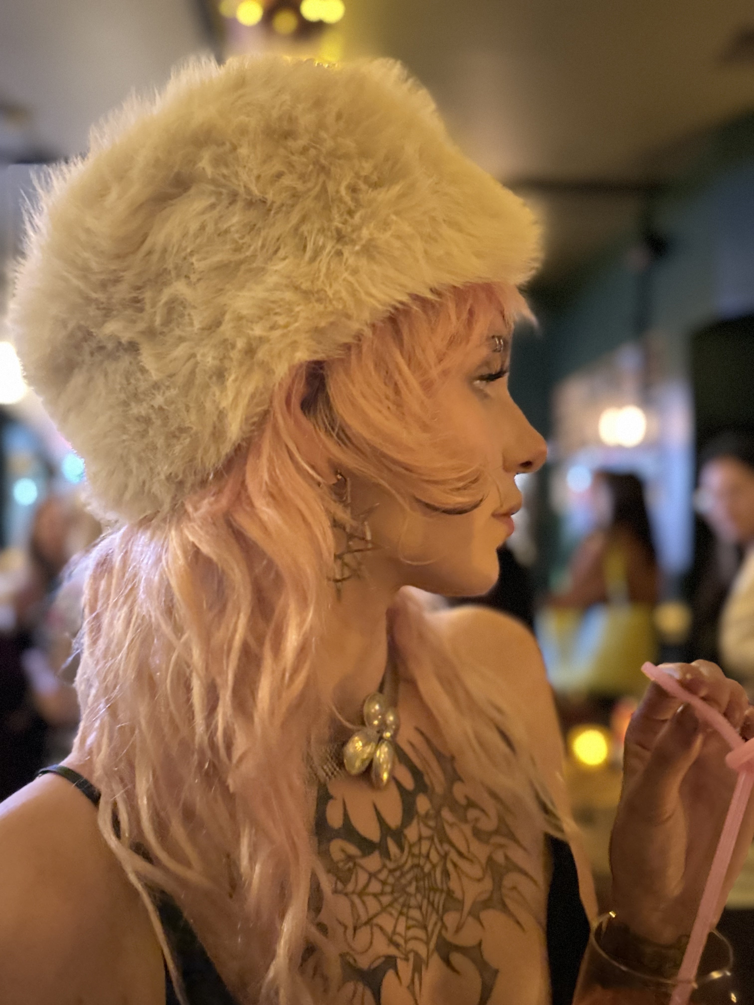 Russian Faux Fur Hat Beige
