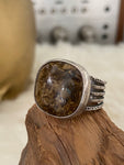 Vintage Sterling Bronzite Ring Size 9