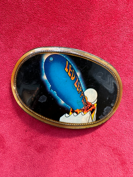 Led Zeppelin Leather Belt Buckle Original Blimp Vintage 70s 1977 Original by Pac Led Zeppelin Vintage Belt Buckle 1977 Pacifica | eBay main image 3