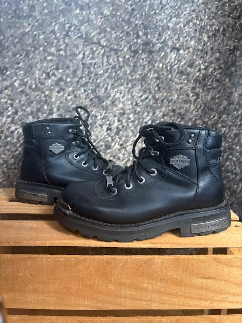 Vintage Harley Steel Tip Combat Boots Women's Size 7.5