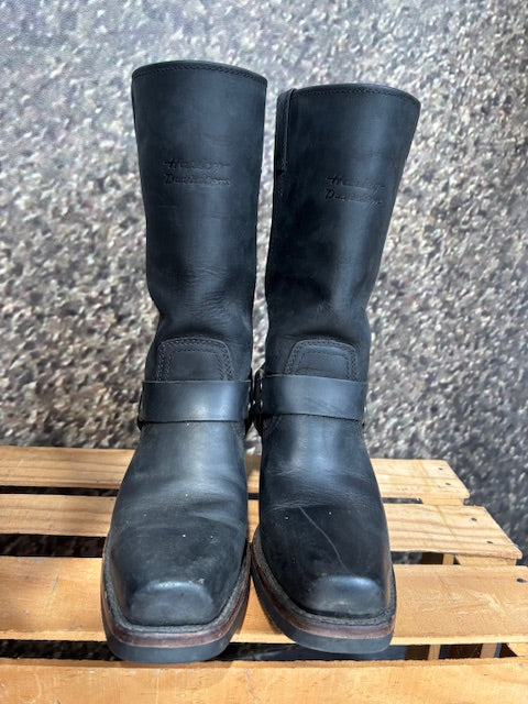 Vintage Harley Davidson Women's Harness Boots Black