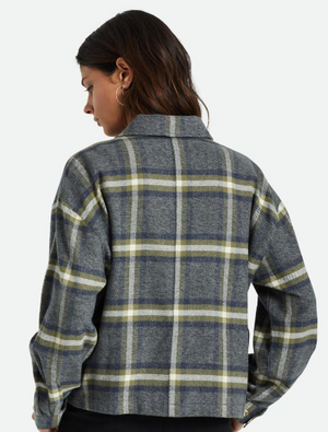 Bowery Women's L/S Flannel Washed Navy