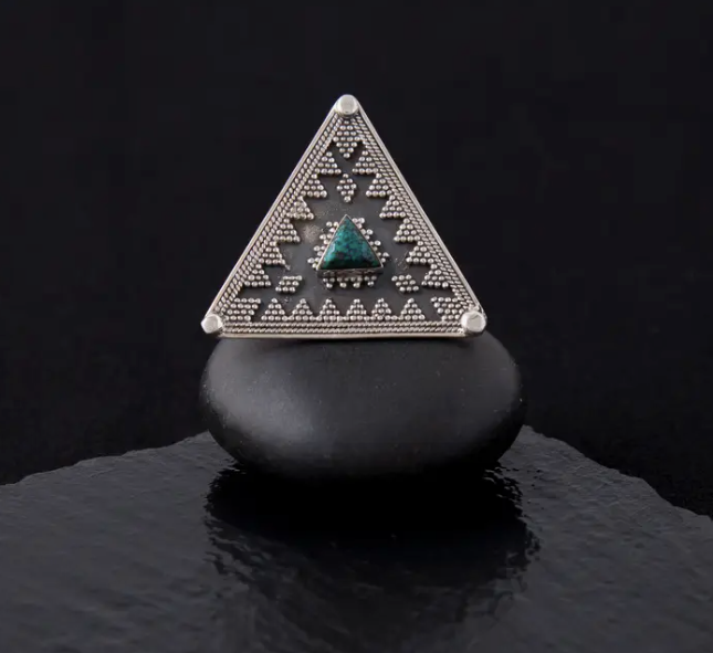 Turquoise Triangle Ring