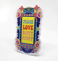 Sticker Peace Love Butt Stuff
