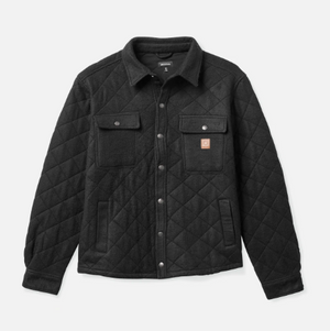 Cass Quilted Fleece Jacket Black