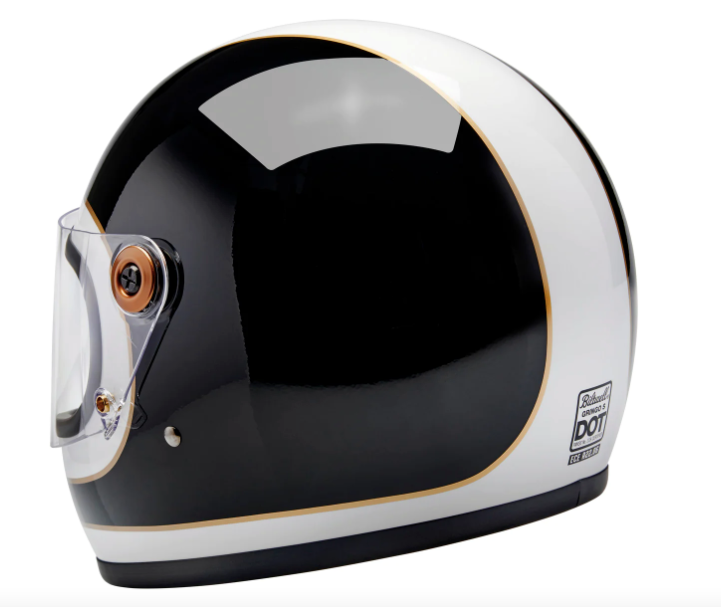 Gringo S Helmet Gloss White/Gloss Black Tracker