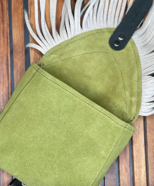 On The Road Hip Bag Loden Suede