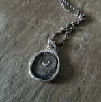 Wax Seal Pendant Necklace Moon