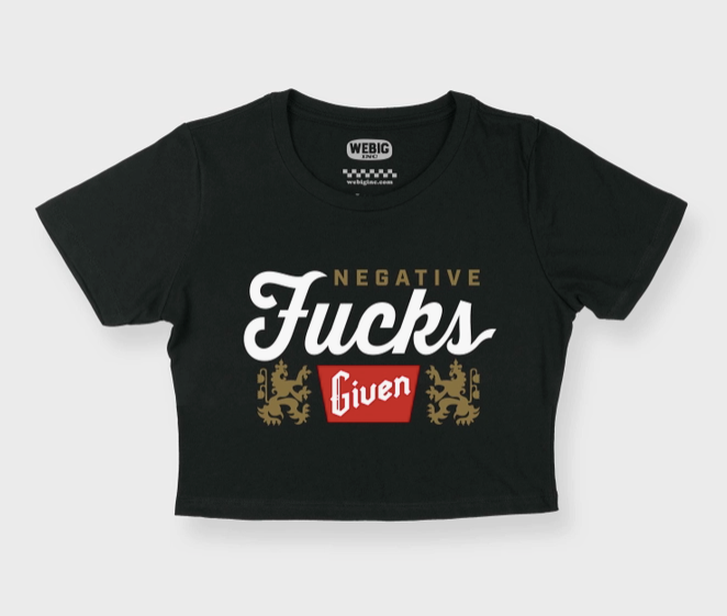 Crop Tee Zero Fucks Given
