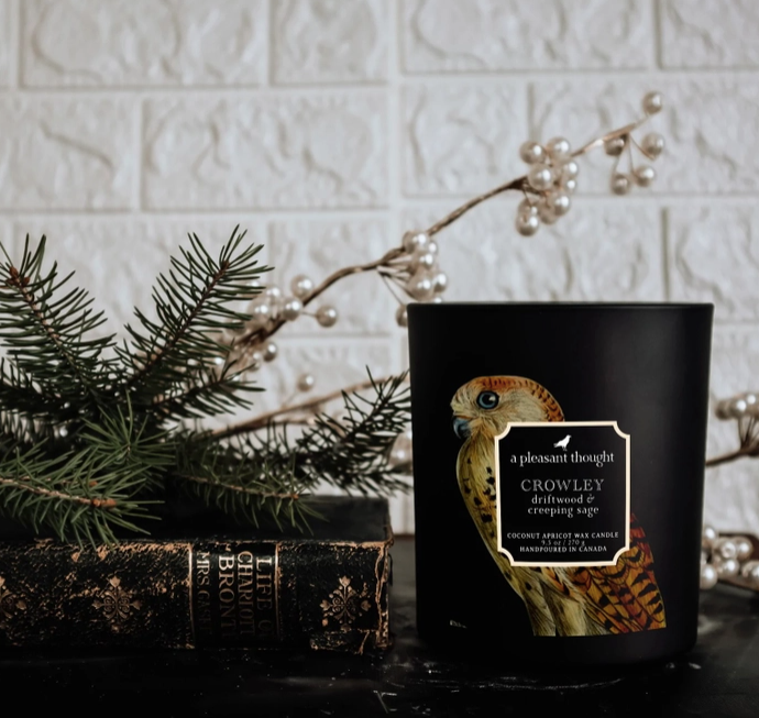 Raven Candle - Crowley | Driftwood & Creeping Sage