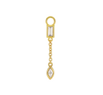 Charm Baguette Marquise Gold