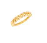 Delilah Chain Ring Gold