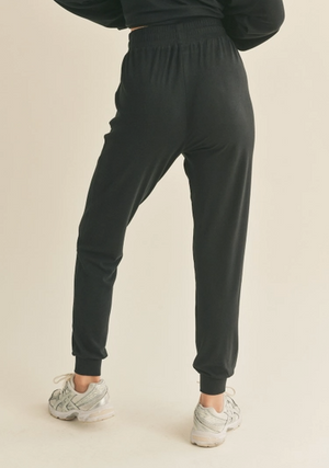 Soft Touch Relaxed Jogger Black