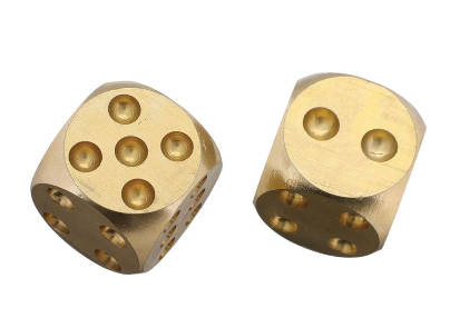 Small Brass Dice