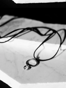 Merkur Pendant Leather Necklace