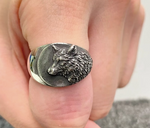 Wolf Biker Ring