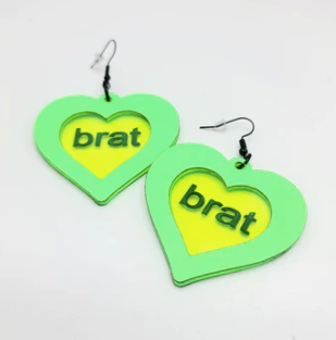 Brat Heart Earrings