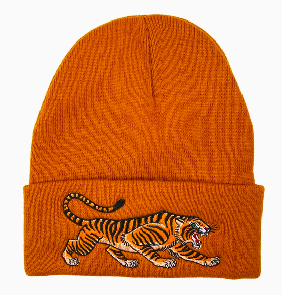 Tiger Beanie Workwear Brown