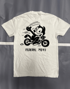 Felix The Cat Moto Tee White