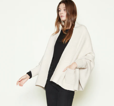 Pocket Shrug Cardigan Ivory