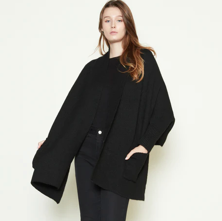 Pocket Shrug Cardigan Black