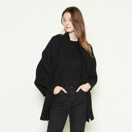 Pocket Shrug Cardigan Black