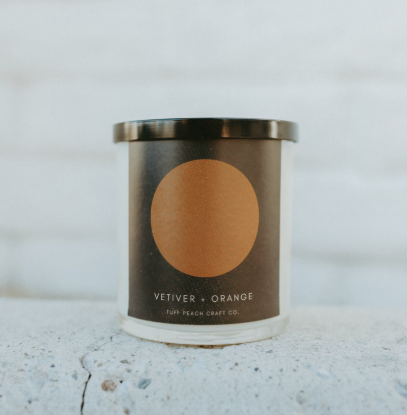 Earthen Candle Collection - Vertiver + Blood Orange