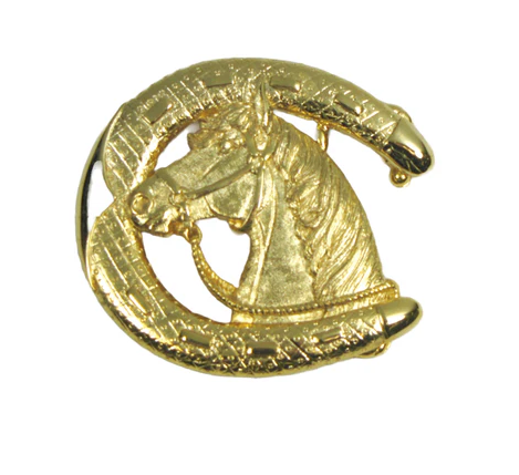 Gold Horseshoe Belt Buckle