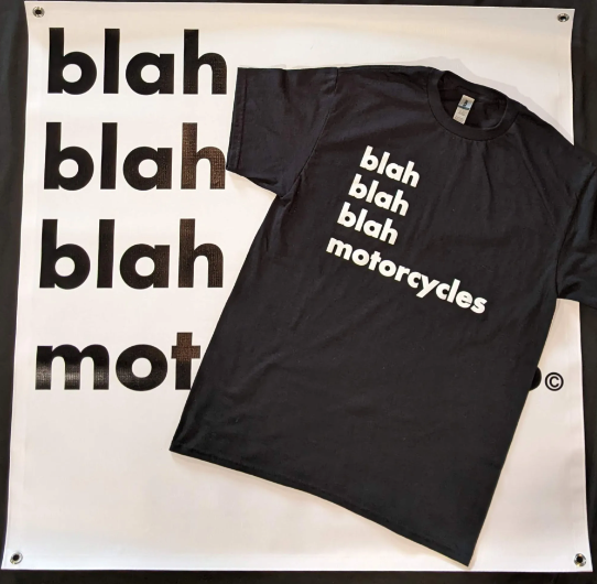 Blah Blah Blah Motorcycles Tee