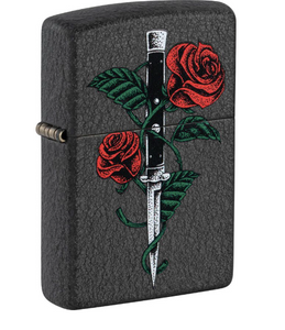 Zippo Lighter Rose Dagger