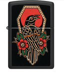 Zippo Lighter Crow Tattoo