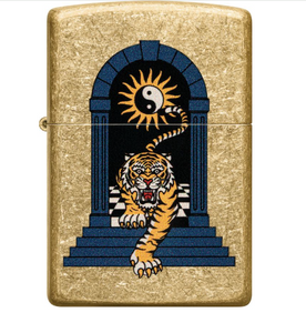 Zippo Lighter Tiger Tattoo