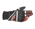 GPX Motorcycle Gloves Black/White/Bright Red