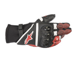 GPX Motorcycle Gloves Black/White/Bright Red