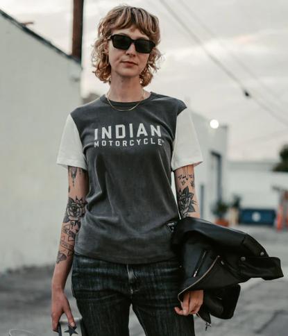 Indian x Stellar Motorcycle Ringer Tee