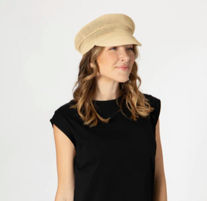 Straw Cabbie Hat Natural