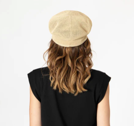 Straw Cabbie Hat Natural