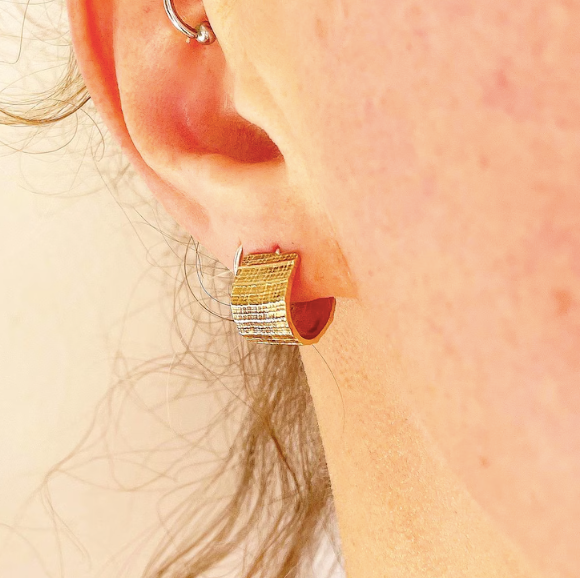 Etched Cuff Earrings