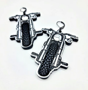 Motorcycle Earrings