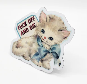 Fuck Off Kitty Magnet