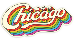 Chicago Script Sticker