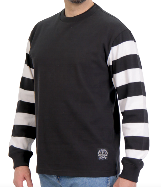 Long Sleeve Striped Sleeve Shirt
