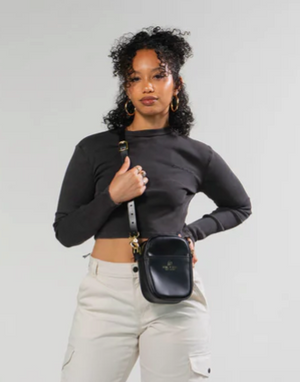 Vertical Sling Bag Black