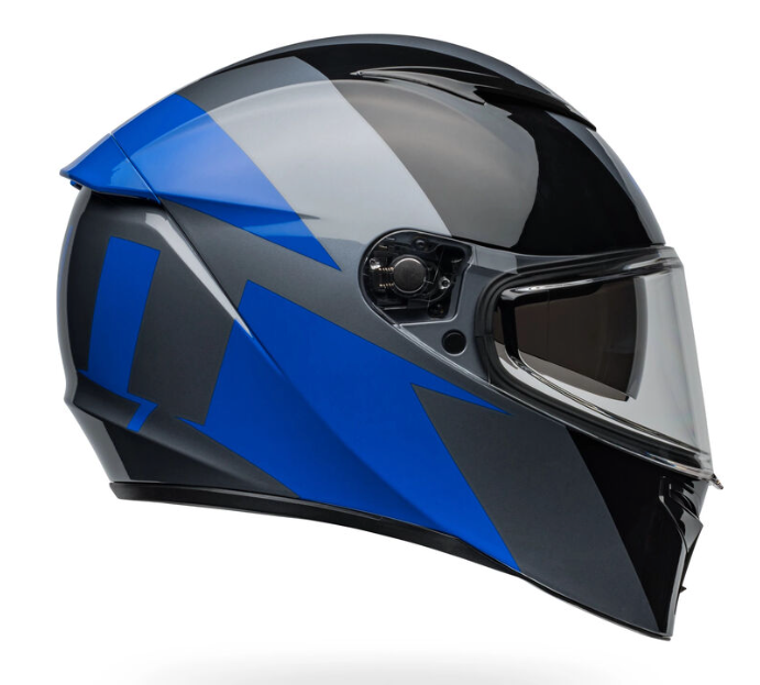 Lithium Drop Shield Helmet Shear Gloss Metallic Grey/Blue